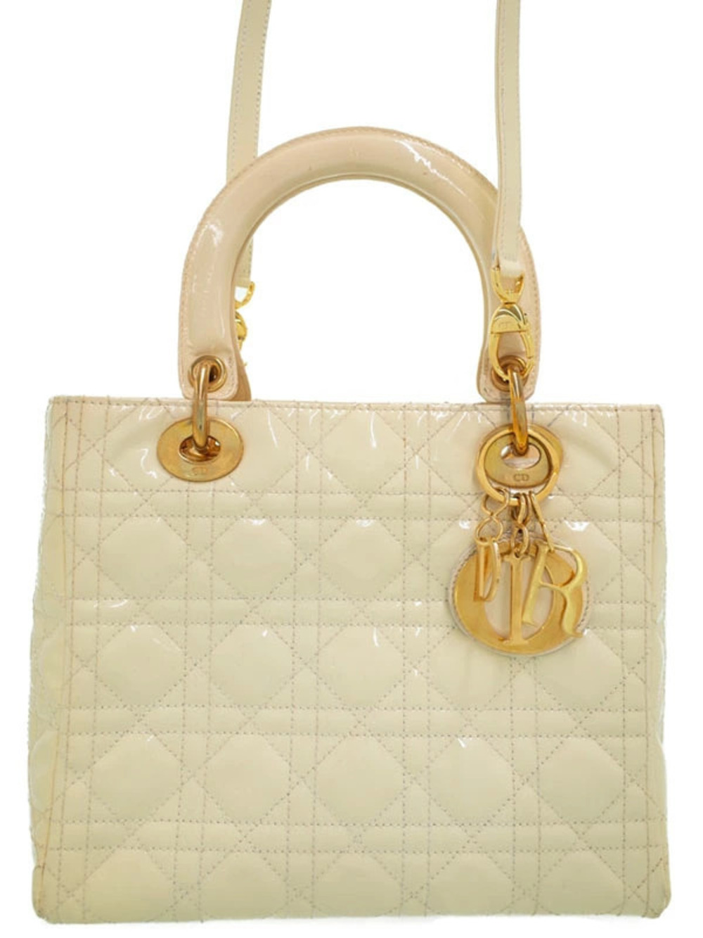 Christian Dior Cannage Quilted Lady Dior 2way bag